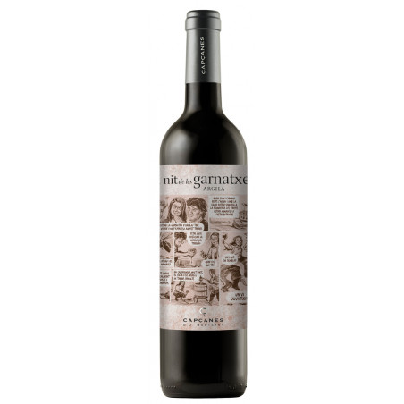 La Nit de Garnacha - Argila - 2023. Vier Flaschen in der Comicbox Celler Capcanes Montsant